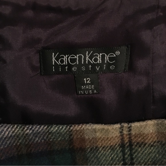 💚2 for $10💚 Vintage Karen Kane Wool Blend Mini Skirt, Size 12 - Picture 5 of 6